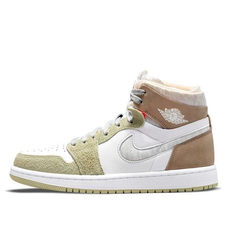 (WMNS) Air Jordan 1 High Zoom Comfort 'Olive Aura'  CT0979-102 Iconic Trainers