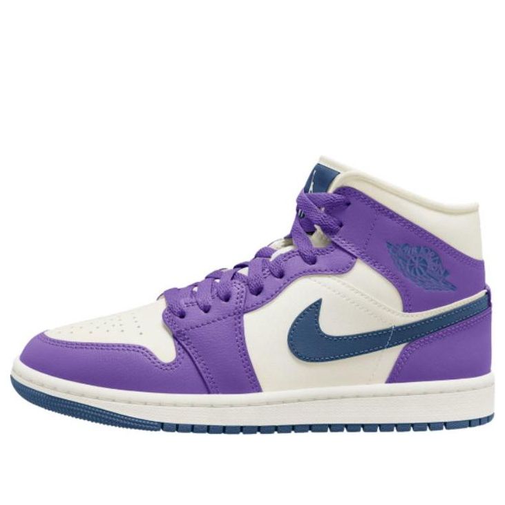 Air Jordan 1 Mid 'Purple White'  BQ6472-504 Epochal Sneaker